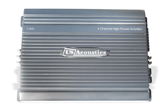 lisa amplifier 4 x 50 Watts RMS @ 4 Ohm  by US acoustics